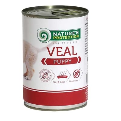 Natures Protection Puppy, Храна за малки кученца, С телешко
