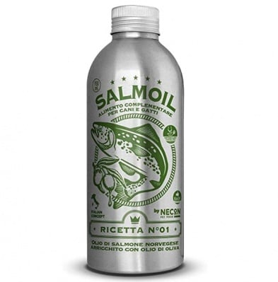 Necon, Масло от сьомга за възрасти и кастрирани кучета и котки, 250мл