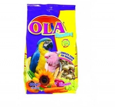 OLA Храна за големи папагали 800 гр