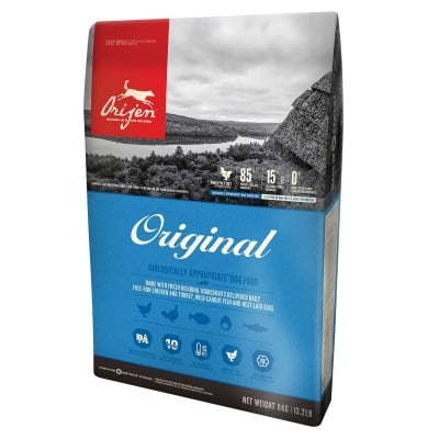 Orijen Original, храна за куче с пиле, риба и пуйка, 2 кг