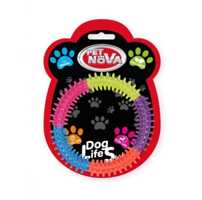 Pet Nova, дентална играчка за куче - ринг, 15 см, аромат на мента