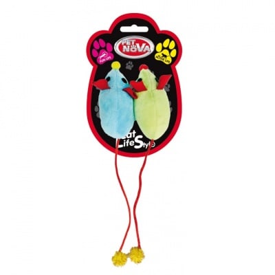 Pet Nova, играчка за коте -плюшени мишки, 8x4cm