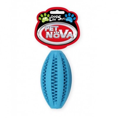 Pet Nova, Играчка за куче - дентална ръгби топка,  11см,  аромат на мента