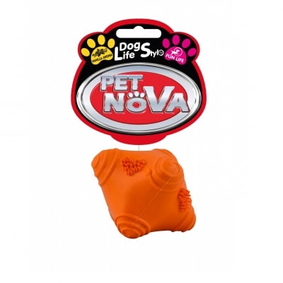 Pet Nova, Играчка за куче - Луда топка, 5см, оранжева, аромат на ванилия