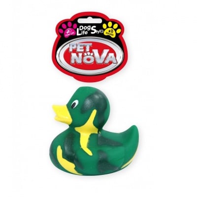 Pet Nova, играчка за куче - пате, 7см, зелено