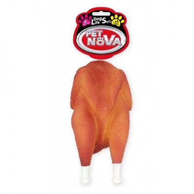 Pet Nova, играчка за куче - пиле на грил, 19см