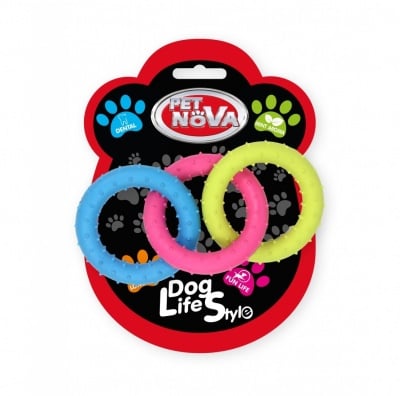 Pet Nova, играчка за куче - рингове, 18,5 см, аромат на мента