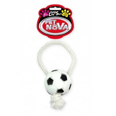 Pet Nova, играчка за куче- топка с въже, 26см