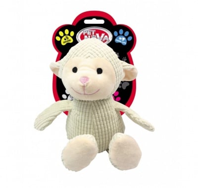 Pet Nova, плюшена играчка за куче - агънце със звук, 32см