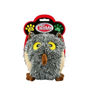 Pet Nova, плюшена играчка за куче - бухал със звук
