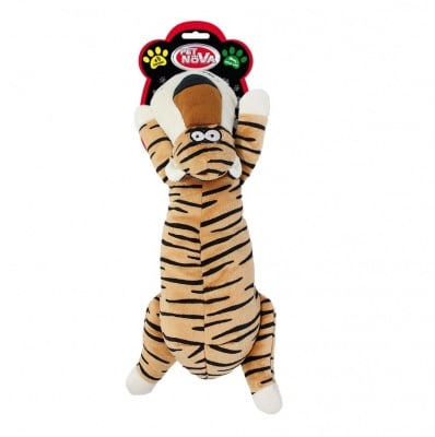 Pet Nova, плюшена играчка за куче - тигър със звук, 36см