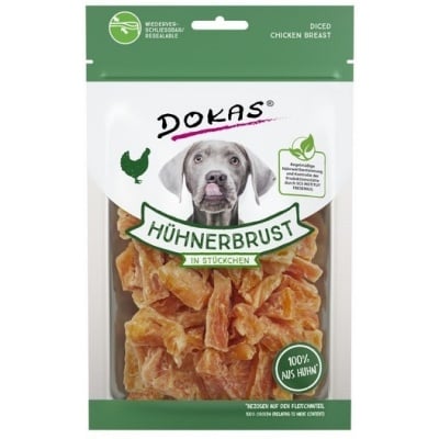 Dokas, Лакомства за куче, Пилешки гърди на кубчета, 70гр