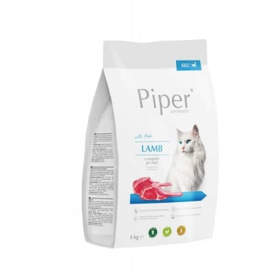 Piper Cat Lamb, храна за котки,  с агнешко месо, 3.00кг