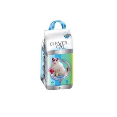 Pura, Clever cat, бентонит с аромат на кедър, 5 кг