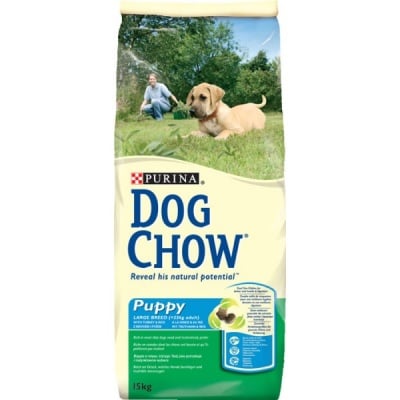 "Dog Chow Puppy Large Breed" - Храна за кученца с агнешко и ориз 15 кг.