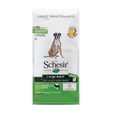 Schesir Adult, Large, суха храна за кучета, агне, 12 кг