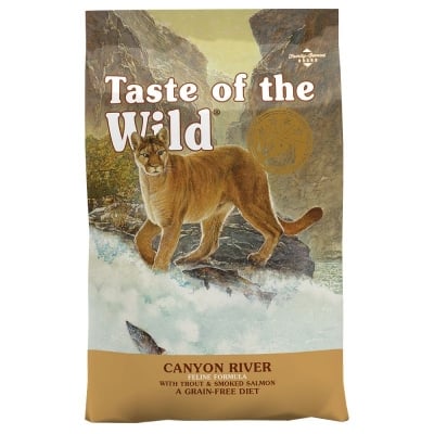 Taste of the Wild CANYON RIVER FELINE, Храна за котки, С пъстърва и пушена сьомга, 6.6кг