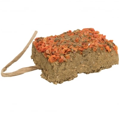 Trixie, Камък за гризачи от естествена глина с морков, 100гр