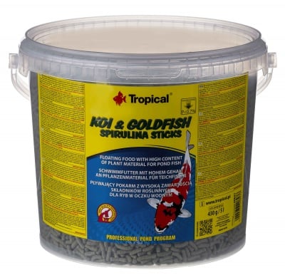 TROPICAL, Koi and Goldfish Spirulina Sticks, храна за кои, със спирулина, 430гр