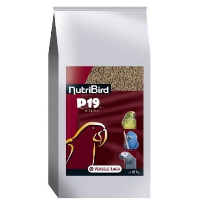 Versele-Laga NutriBird P19 Original /пълноценна екструдирана храна за ежедневно хранене на големи папагали/-10кг