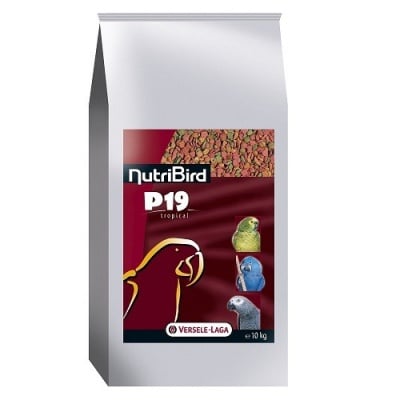 Versele-Laga NutriBird P19 Tropical /пълноценна екструдирана храна за ежедневно хранене на големи папагали/-10кг