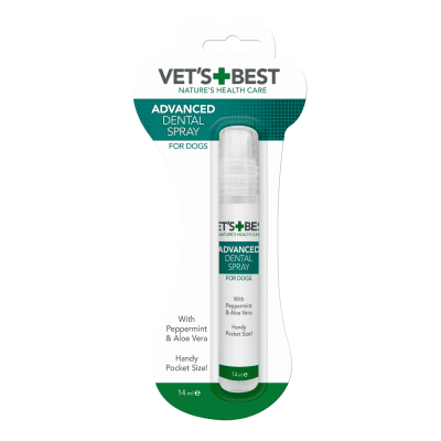 Vet`s Best Advanced Dental Spray, джобен вариант спрей за уста, с мента и Алое, 14мл