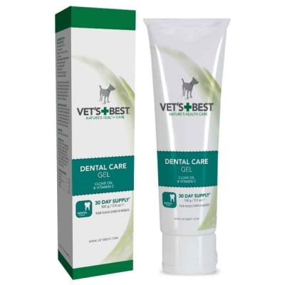 Vet`s Best Dental gel, гел за зъби за кучета, с масло от нийм, грейпфрут, Алое, 100гр