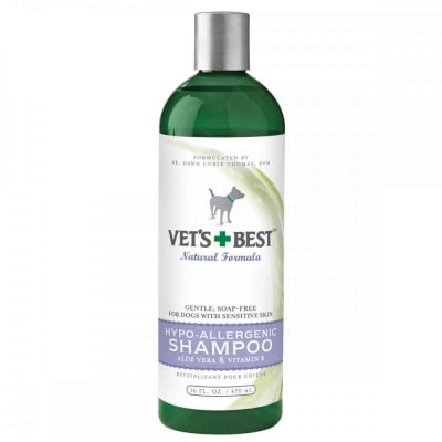 Vets`Best Hypo Allergenic, шампоан натурален хипо алергенен с Алое и Витамин Е, 470мл