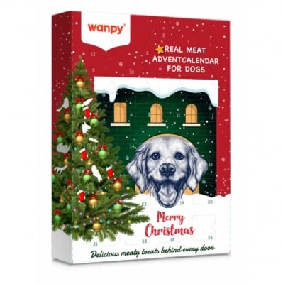 Wanpy Christmas Calendar 150 g - коледен календар с лакомства асорти с пилешко, говеждо, патица