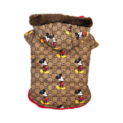 Яке за куче Мики Маус, с качулка