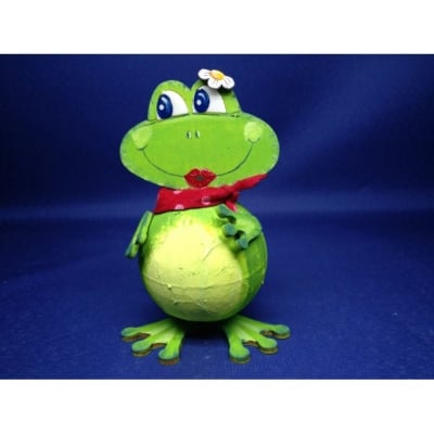 Креативен комплект Жаба с връзка, дърво, 160 mm