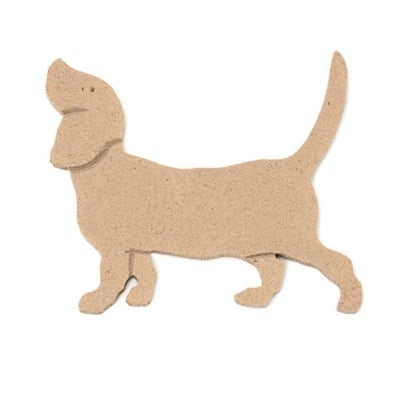 Декоративна фигура Rico Design, КУЧЕ, MDF, 9/7/0.5 cm