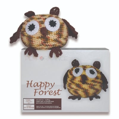Креативен комплект за плетене на една кука, Бухал