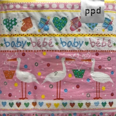 Салфетка PPD, 33 x 33 cm, пак.20 бр.