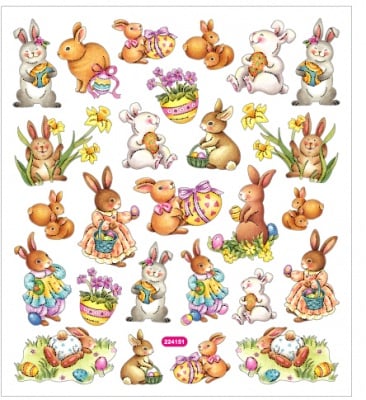 Стикер самозалепящ, ВЕЛИКДЕНСКИ ЗАЙЧЕТА