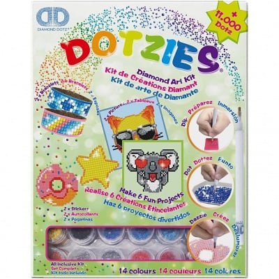 Креативен комплект Diamond Dotz, 31.5x25x4.5 cm