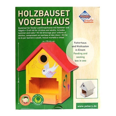 Дървен комплект за сглобяване DIY, Къщичка за птици