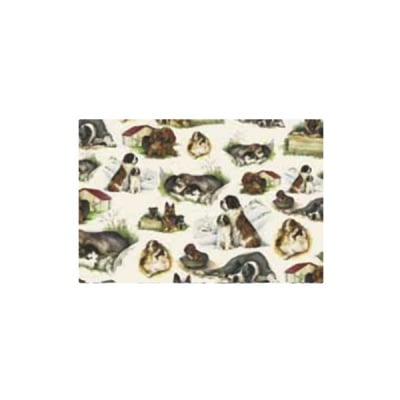 Декупажна хартия с мотиви, 40 g/m2, 50 x 70 cm, 1л, Кученца 1
