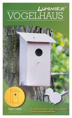 Комплект за сглобяване, Къщичка за птици, картон