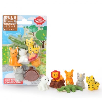 Разглобяеми гумички за триене, Сафари, 7 бр.