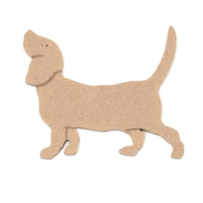 Декоративна фигура RicoDesign, КУЧЕ, MDF, 9/7/0.5 cm