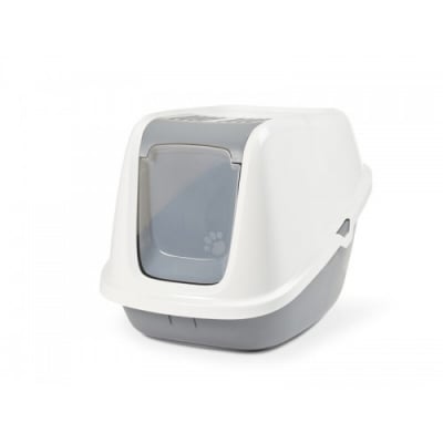 Savic Nestor Giant котешка тоалетна бяло сиво 75.5х56х55.5 см
