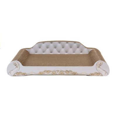 anipro Драскалка за котки, кресло бяла, 60х28х15 см