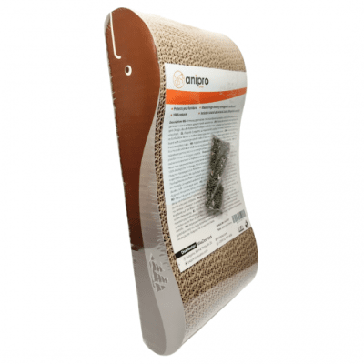 anipro Драскалка за котки, риба кафява, 36х15х7 см