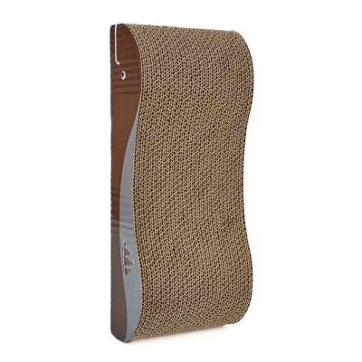 anipro Драскалка за котки, риба кафява, 36х15х7 см