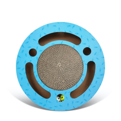 anipro Драскалка за котки, малък кръг син, 33х33х4.5 см