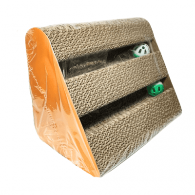 anipro Драскалка за котки, триъгълник жълт, 28х17.5х21 см