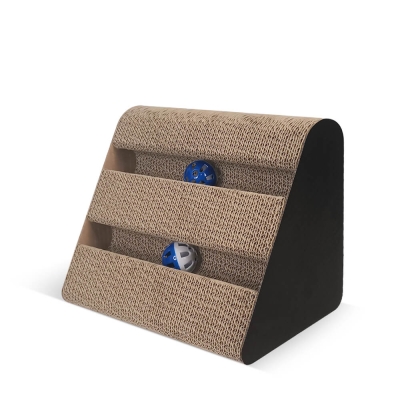 anipro Драскалка за котки, триъгълник черен, 28х17.5х21 см