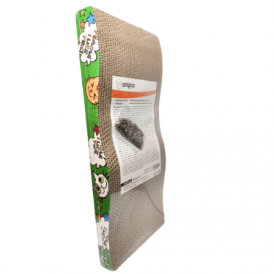 anipro Драскалка за котки, зелена вълна, 43х20х4 см