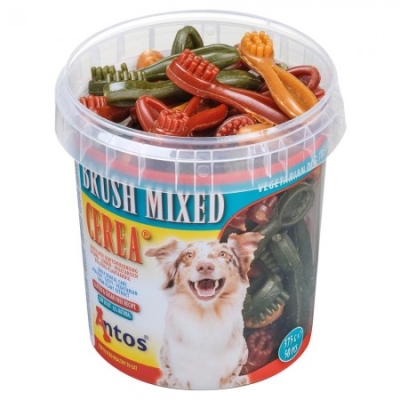 Antos Cerea Brush Mixed - Дентални вегетариански четки без глутен - 7 см, 375 г / 50 бр кутия